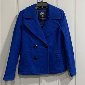 American Eagle 🦅 Outfitters Blue Wool Peacoat XS